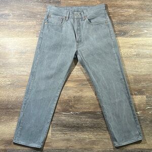 Levi's Gray Straight Jeans Classic Style 501